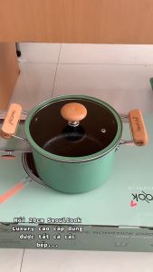 Hàng chính hãng - Nồi 20cm Seoulcook Luxury cao cấp Hàn Quốc chống dính vân đá
