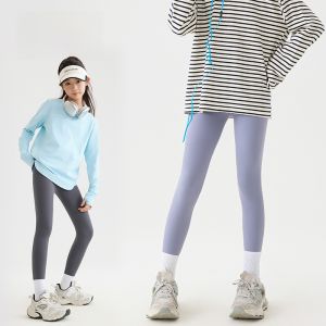 MiiOW | Kids Shark Pants High Waist Elastic Bottom Casual Sport Trousers Nine Points Sensation For Girls Ages 8-18 MiiOW Cat Person