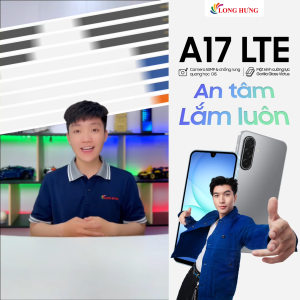 Điện thoại Samsung Galaxy A17 LTE - Hàng chính hãng - Màn hình lớn 6.7" Full HD+ Camera 50MP dung lượng 5000mAh