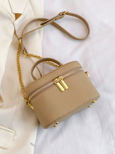 Fashionable Mini Womens Shoulder Bag Stylish Compact Makeup Pouch Crossbody Mobile Phone Bag Casual Soft PU Leather Handbag