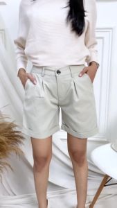 52641 Hotpants Premium Celana Pendek Wanita Bahan Melar Katun Polos Low Waist Korean Style