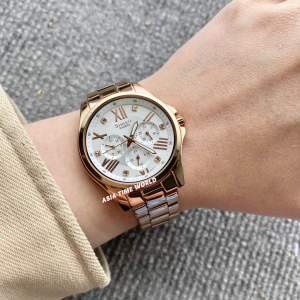 [Original] SHE-3806PG-7A Sheen Elegance Multifunction Women Watch with Silver Dial and Rose Gold Stainless Steel Bracelet | Official Warranty