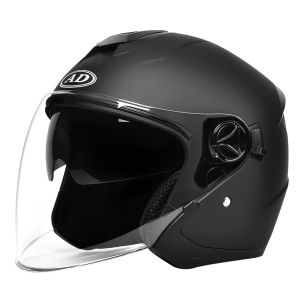 AD | Certified Men Womens Helmet for Motorcycles with Summer Sun Protection Half