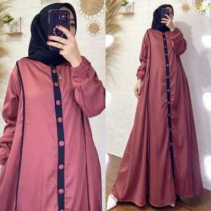 Dress Abiya Bahan Shakila Premium Ukuran 110-140
