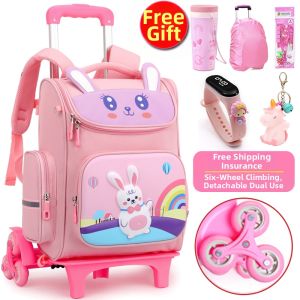 KABUYOUSI | Waterproof Rolling School Backpack