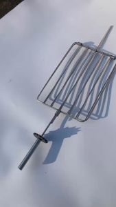 Vỉ nướng vịt phanh vỉ kẹp nướng gà vịt vỉ kẹp inox không gỉ vỉ kẹp gà vịt có bánh răng cho lò quay