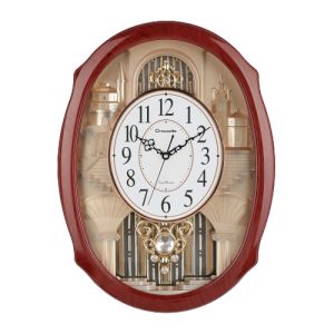 100% ORIGINAL CROCODILE Melody Sweep Movement Pendulum Wall Clock (Jam Dinding) CPS6139