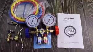 2025 New 3 Way AC Diagnostic Manifold Gauge Set for Freon Charging Fits R12 R22 R404A R134a Refrigeration Manifold Gauge Tools