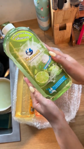 Sea Mermaid เทอร์โบน้ำยาล้างจาน 1000mlx3 สูตรเข้มข้น2เท่า ล้างคราบมันสะอาดลึก ถนอมมือ หอมฟุ้ง ส้ม+ขิง+มะนาว