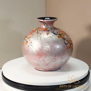 Bình Hoa Mai Đào Sương Sớm