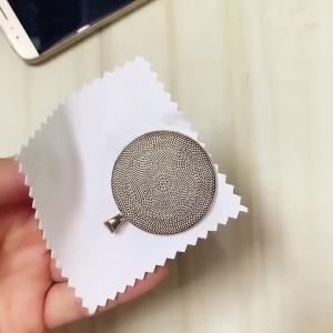 1/5/10pcs 8x8cm Random Color Jewelry Cleaning Cloth Pink Polishing Cloth for Sterling Silver Gold Platinum Small Polish Cloth