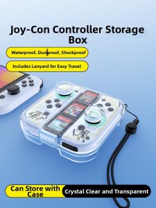 BIJIBITE | Compatible with Nintendo Switch Joy-Con Case Hard Shell Transparent Portable Bag