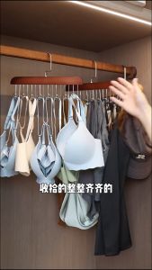 Wood Belt Hanger Gantungan Ikat Pinggang dan topi Kayu Antik Dengan 8 Kait