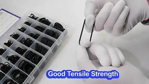 NBR 740/1200pcs NBR O-ring set nitrile rubber black O-ring oil-resistant wear-resistant and waterproof NBR ORing sealing