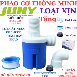 Sỉ Phao Cơ Thông Minh JUNY Tự Động Ngắt Nước Chống Tràn Cho BồnBểMáng Uống Nước Tự Động Trong Chăn Nuôi.