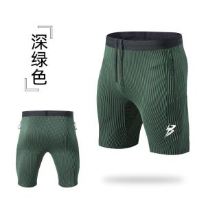 Pibci Compression Shorts Running Fitness Sports Briefs Breathable Quick Dry Training Polyester Fiber Woven Fabric Marathon