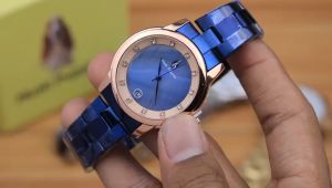 Jam Tangan Wanita Terbaru Rantai Stainless Steel Tanggal Aktif Free Box & Baterai Cadangan