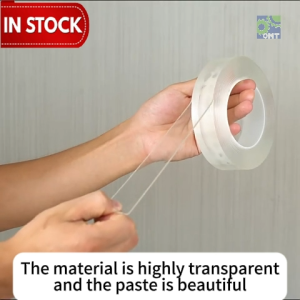 Nano Double Sided Tape Removable Reusable Strong Multipurpose Washable Clear Traceless Sticky Adhesive Waterproof