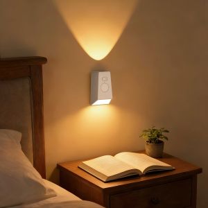 Motion Sensor LED Night Light EU Plug Infrared Smart Sensor Wall Lamp for Bedroom Stairs Hallways Warm White Plug In Night Lamp