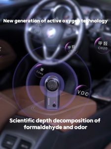 Auto Vehicle Odor Eliminator Home Ozone Generator Odor Eliminator Car Air Purifier USB Rechargeable Air Freshener Somke Remover