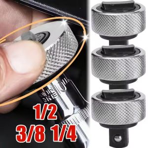 3PCS 1/4 3/8 1/2 Drive Palm Ratchet Wrench Set Quick Socket Reversible Ratcheting Finger Socket Driver Stubby Thumbwheel Ratchet