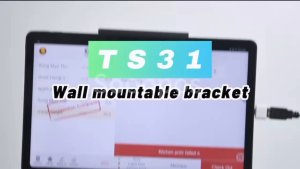 Soonpos High Quality 360 Degree Adjustable Thermal Printer Tablet iPad Stand Wall Mounted Receipt POS Printer Tablet 7.9 to12.9 Inch Pad Tablet Stand Metal Adjustable Desktop Printer Stand