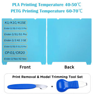 Mặt Bàn In Lạnh Creality K1 K1C 235x235mm Tương Thích Với Máy In 3D Ender 3 V3 KE K1 SE S1 Pro Ender 5 S1