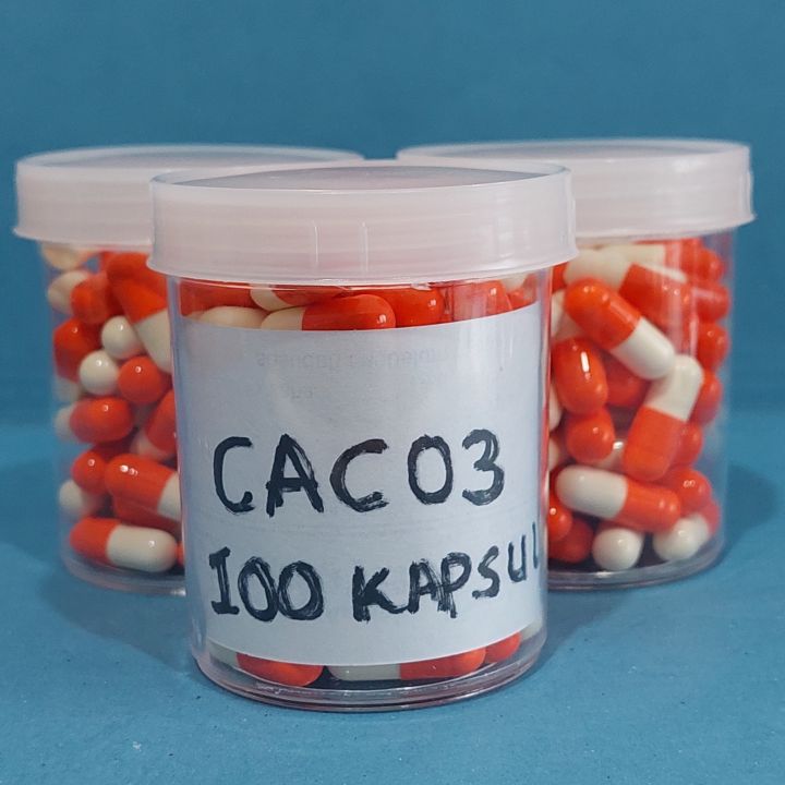 caco3 calsium carbonat 100kspsul / kalsium karbonat