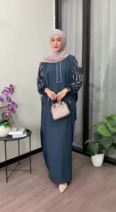 Kaftan Motif ANNA Rayon Tebal Premium Jumbo Ld 180cm