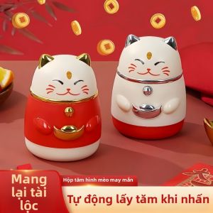 Cute Press Out Cat-themed Toothpick Dispenser
