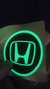 STICKER RESIN Timbul 3D Lentur GLOW IN THE DARK