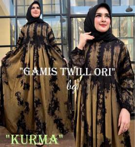 Gamis Twill Bg Collection Motif Kurma
