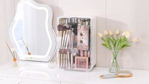 UPUP Multi-Layer Cosmetics Storage Cabinets Make Up Organizer Large Capacity Are Sturdy And Durable