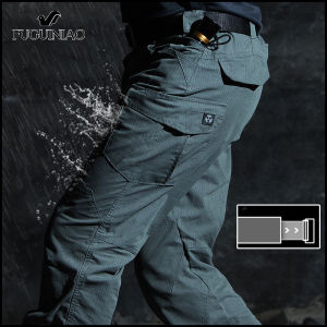 กางเกงยุทธวิธีชายกางเกงทหารพิเศษ กันน้ำยืดหยุ่น ชุดทำงานกลาง แจ้งฤดูใบไม้ร่วง ฤดูหนาว Celana Training