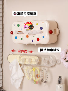 กระดาษเช็ดหน้าติดผนังแบบดูดด้วยแรงดันลม ช่องเก็บกระดาษชำระในห้องน้ำ ชั้นวางของสำหรับจัดระเบียบ กระดาษเช็ดหน้า ช่องเก็บสิ่งของ ช่องเก็บกระดาษเช็ดหน้า