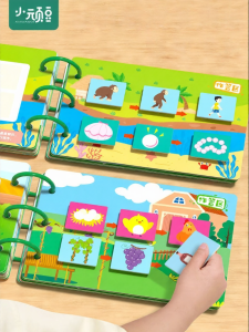 XIAOWANDOU | Early Education Cognitive Cards Animals Fruits Vegetables Educational Charts