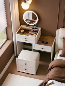 ZUNTONGGE | Cream-style Extendable Vanity Table 50cm