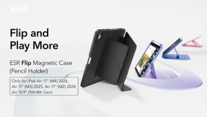 ESR For iPad Air 11/13 inch Case iPad Pro 11/13 inch Case iPad 11th (A16) / 10th Gen Vertical Stand Cover Multi Stand Angles Ultra-Stable Case with Pencil Holder Flip Series