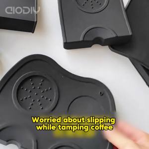 AIODIY Espresso Coffee Tamping Pad Mat Silicone Irregular Holder Pressed Powder Mat anti slip