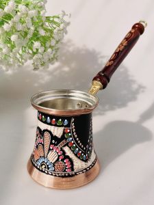 Good-looking Turkey Import Handmade Copper Coffee Pot Hand Painted Enamel 150 ~ 860ml Hand Wash Pot