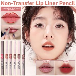 Non-Transfer Lip Liner Pencil Long-Lasting Waterproof Lip Liner Pen Natural Lip Makeup Non-Fading Lipstick