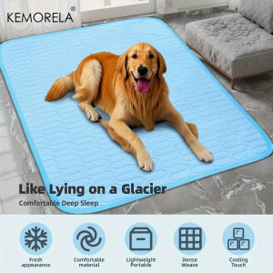 Cooling Dog Mat Summer Pad Mat For Dogs Cat Ice Silk Blanket Sofa Breathable Washable Summer For Small Large Dog Cat Beds Mats