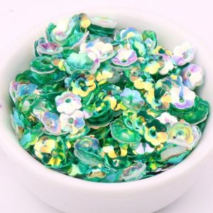 10g/Pack 6mm 8mm Concave Plum Flower Sequins Christmas Decoration Crafts Paillettes DIY Ornament Sewing Lentejuelas Accessories