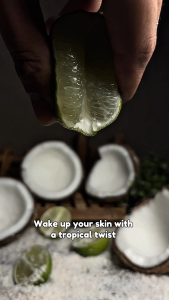 Natureal Organic Mexican Lime & Coconut Energizing Shower Gel with Essential Oil for Aromatheraphy [500ml]