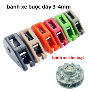 Ròng Rọc Dây Thừng 3-4mm Dùng Cho Cắm Trại Căng Dây Dù Thiết Bị Ngoài Trời Lõi Kim Loại Vỏ Nhựa Độ Bền Kéo Cao