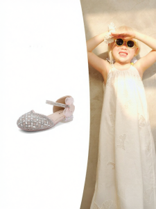 Belle | Elsa Princess Style Crystal Covered Toes Sandals for Big Kids New Arrival