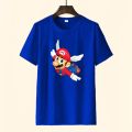 ATASAN KAOS MARIO FLY COWOK CEWEK UNISEX LENGAN PENDEK DEWASA ANAK BISA UNTUK BAJU KEMBARAN KELUARGA. 