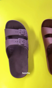 SandSo - Q20 Polos Sandal Karet Wanita Slipper Slide Anti Air Licin Sendal Selop Slop Teplek Flat