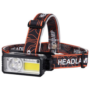 ESMARTER | LED Headlamp 6-Modes Powerful Headlight Type-C Rechargeable 18650 Torch Built-in Battery Camping Fishing Light