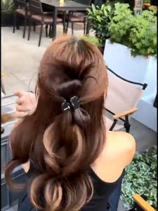 คุณปลอม กิ๊บติดผมหางม้า รูปขนไก่ ลูกขนไก่ แฟชั่นเกาหลี